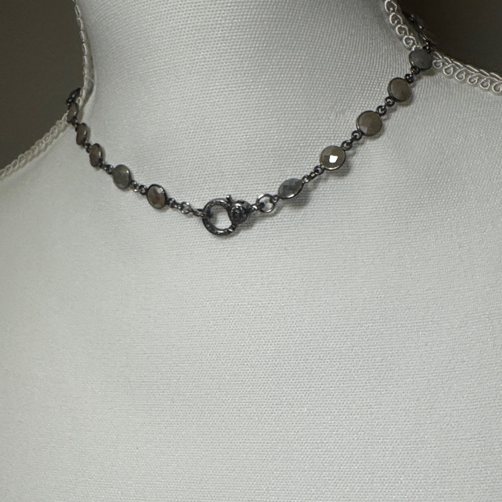 Chic Silver Beaded Necklace